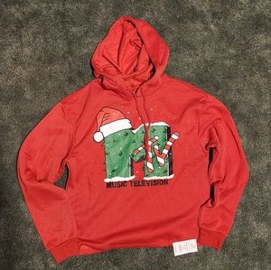 NWT - MTV Christmas cropped sweater
